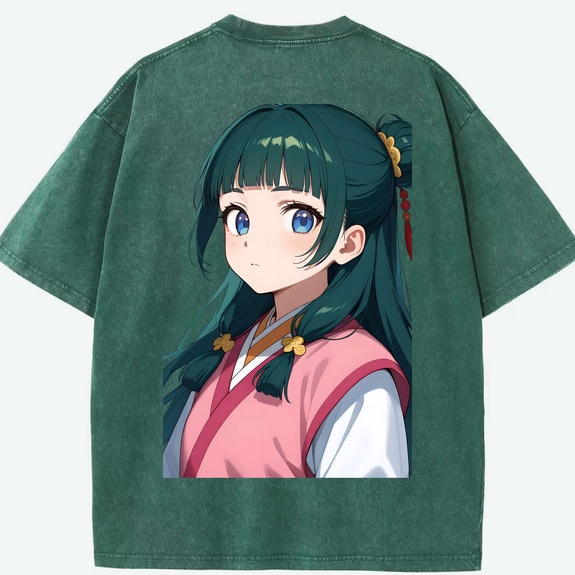 （画像用） 薬屋のひとりごと The Apothecary Diaries 綿100% ヴィンテージ風 半袖Tシャツ（背面プリント）